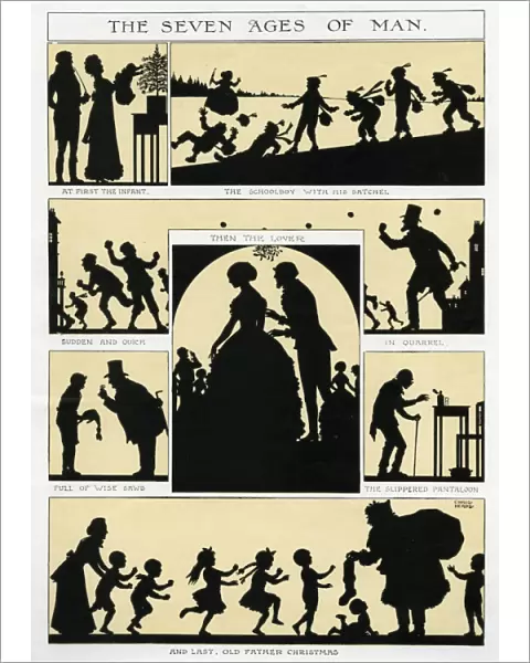 The Seven Ages of Man - silhouette by Chris Heaps