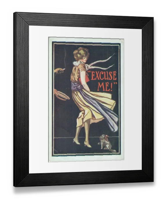Framed Print : Excuse Me adapted by Herbert C. Sargent Framed Print : Excuse Me adapted by Herbert C. Sargent