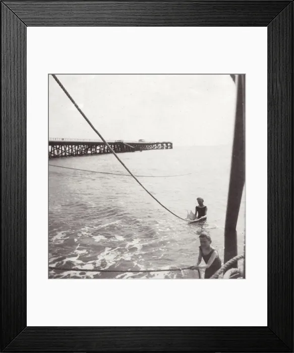 Framed Print : Two boys bathing in the sea, Southwold, Suffolk Framed Print : Two boys bathing in the sea, Southwold, Suffolk