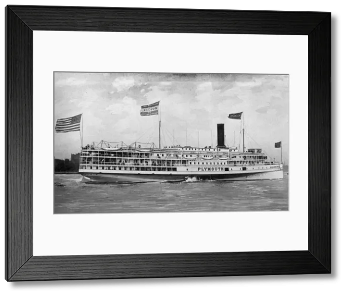 Framed Print : Steamer Plymouth of the Fall River Line, Massachusetts, USA Framed Print : Steamer Plymouth of the Fall River Line, Massachusetts, USA