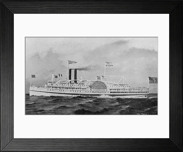 Framed Print : Steamer Providence, Fall River Line, Massachusetts, USA Framed Print : Steamer Providence, Fall River Line, Massachusetts, USA