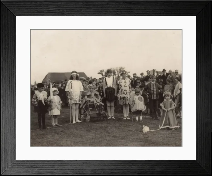 Framed Print : Children in fancy dress at a carnival or fete Framed Print : Children in fancy dress at a carnival or fete