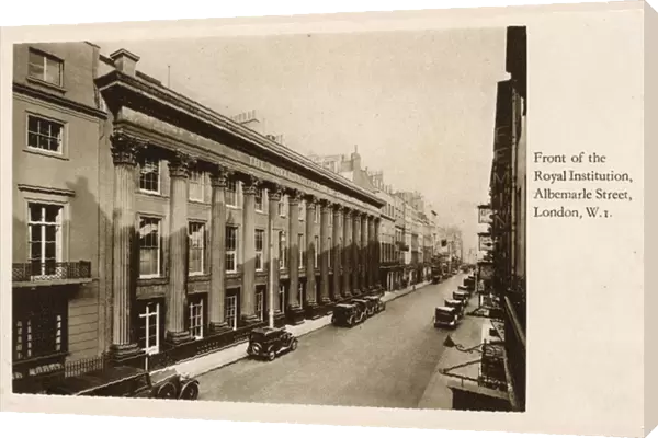 Front of the Royal Institution, Albermarle Street, London