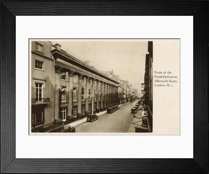 Framed Print : Front of the Royal Institution, Albermarle Street, London Framed Print : Front of the Royal Institution, Albermarle Street, London
