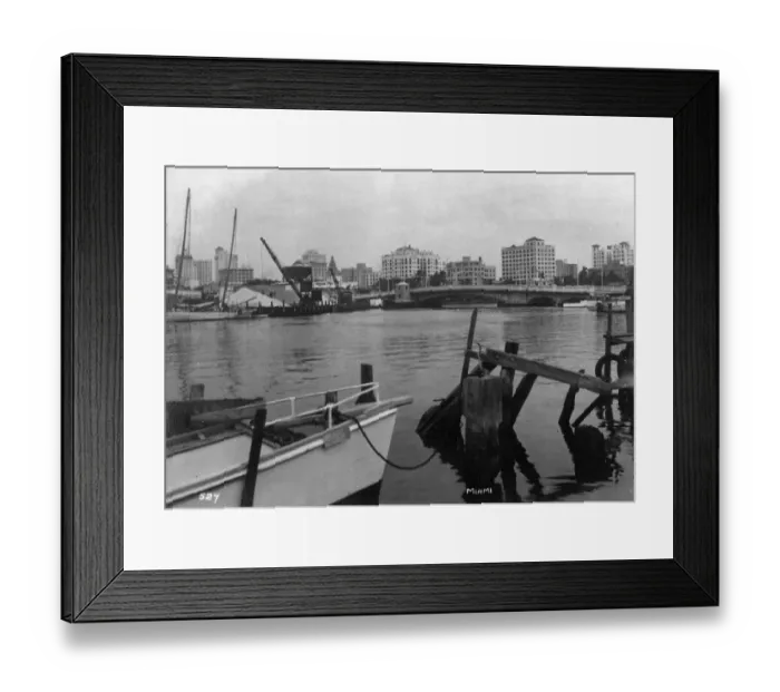 Framed Print : Miami River, Miami Beach, Florida, USA Framed Print : Miami River, Miami Beach, Florida, USA