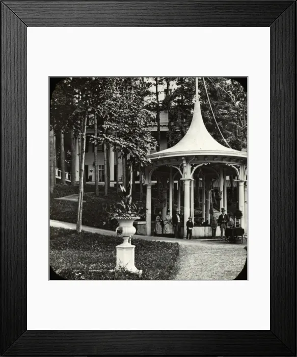 Framed Print : Circular Pavilion or bandstand - NY State, USA Framed Print : Circular Pavilion or bandstand - NY State, USA