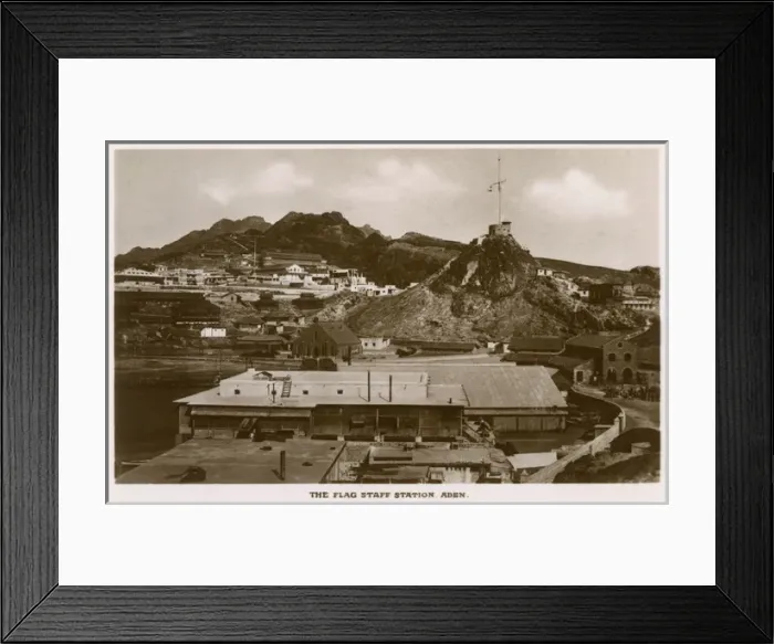 Framed Print : Flag Staff Station, Crater (Kraytar), Aden Framed Print : Flag Staff Station, Crater (Kraytar), Aden