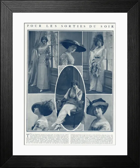 Framed Print : For evening outings 1912 Framed Print : For evening outings 1912