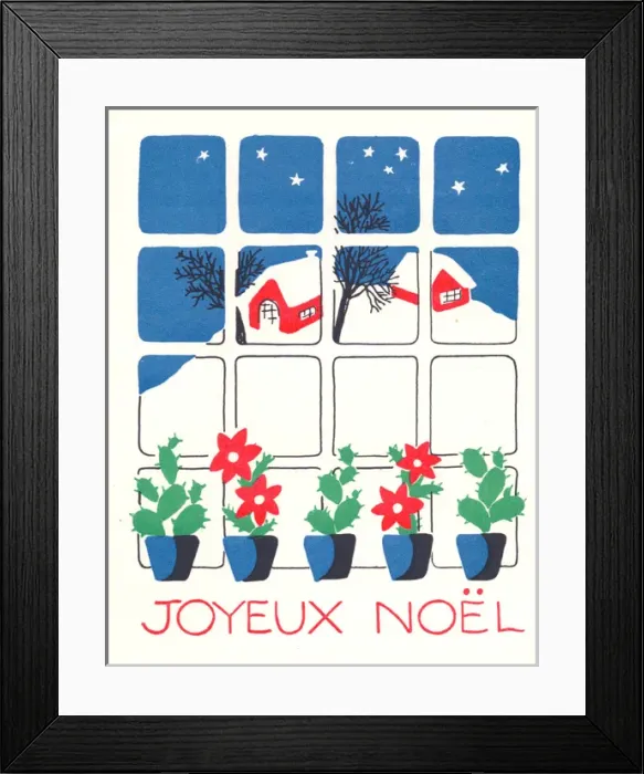 Framed Print : Pochoir technique - Stylish Art Deco Greetings Card Framed Print : Pochoir technique - Stylish Art Deco Greetings Card