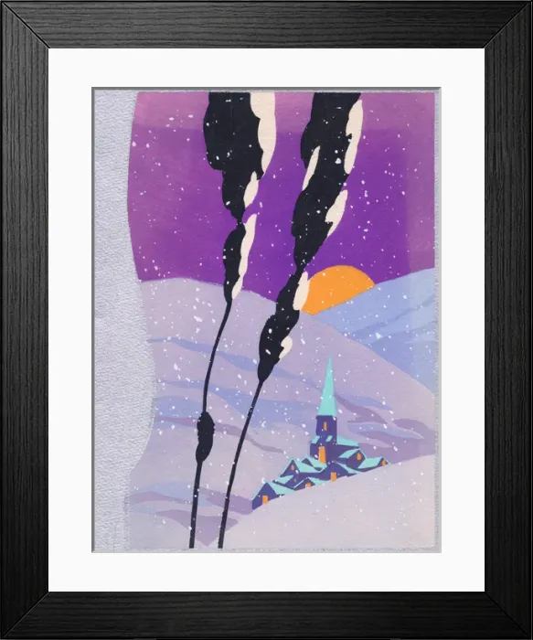 Framed Print : Pochoir technique - Stylish Art Deco Greetings Card Framed Print : Pochoir technique - Stylish Art Deco Greetings Card
