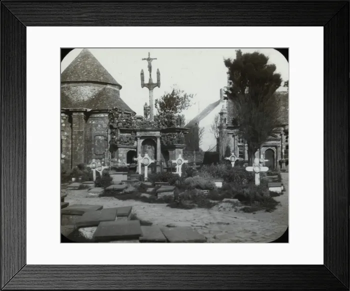 Framed Print : Guemiliau,  /  GuimiliauChurchyard
