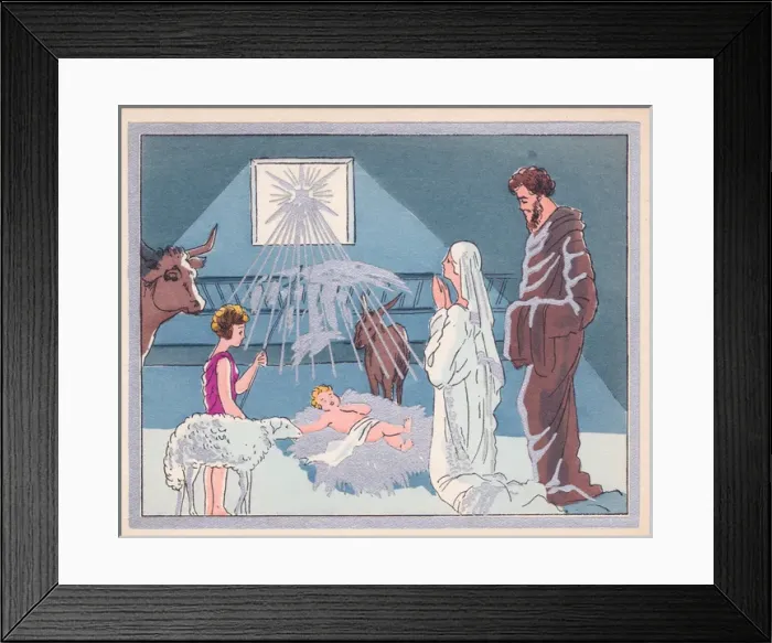 Framed Print : Pochoir technique - Stylish Art Deco Greetings Card Framed Print : Pochoir technique - Stylish Art Deco Greetings Card