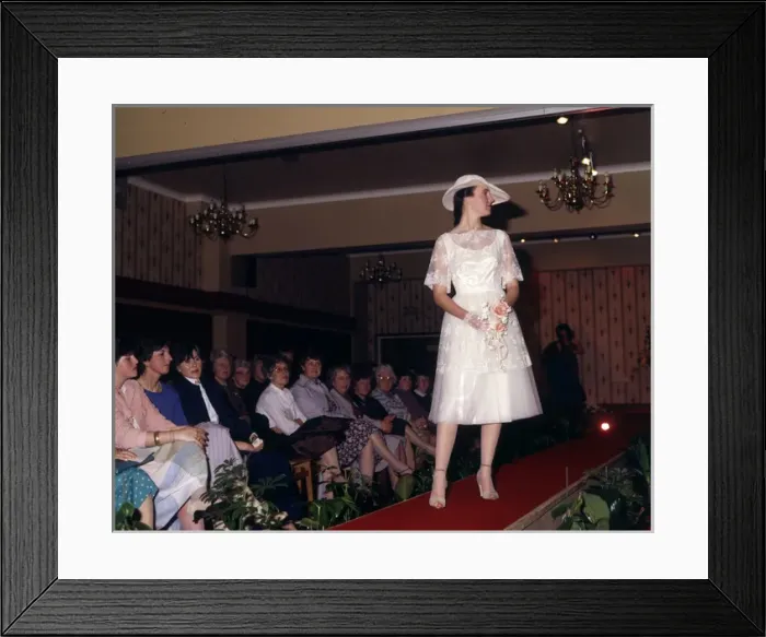 Framed Print : Bridal fashion show