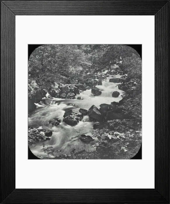 Framed Print : Babbling Brook or Mountain Stream - Welsh Valley Framed Print : Babbling Brook or Mountain Stream - Welsh Valley
