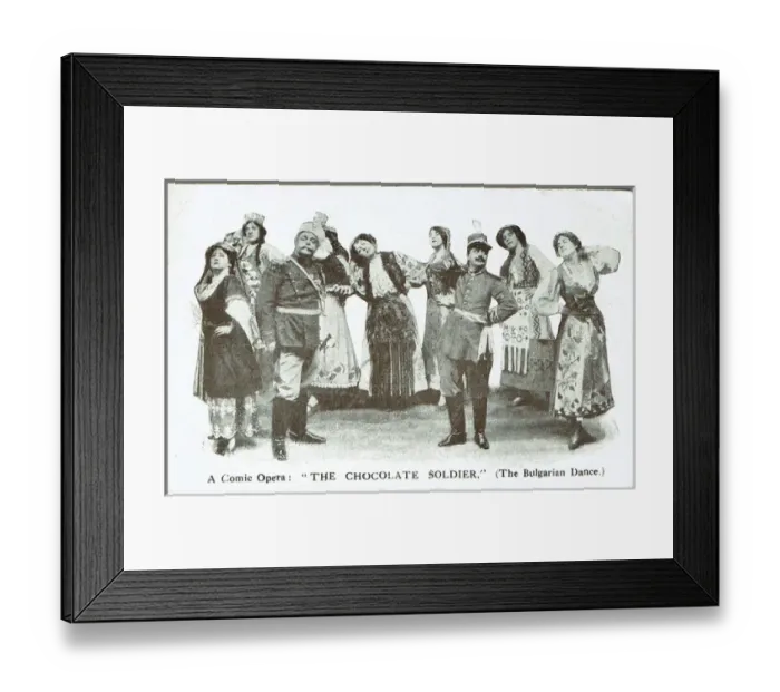 Framed Print : The Chocolate Soldier by Stanislaus Stange. Music by Straus Framed Print : The Chocolate Soldier by Stanislaus Stange. Music by Straus