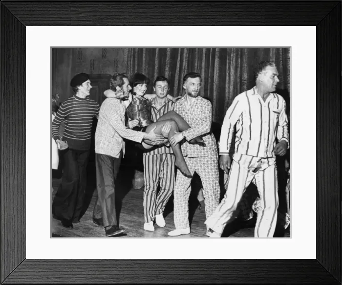 Framed Print : Amateur theatre performance, The Pyjama Game
