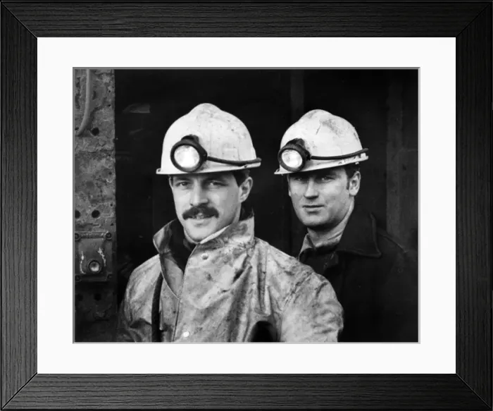 Framed Print : Miners at Geevor Tin Mine, Pendeen, Cornwall Framed Print : Miners at Geevor Tin Mine, Pendeen, Cornwall