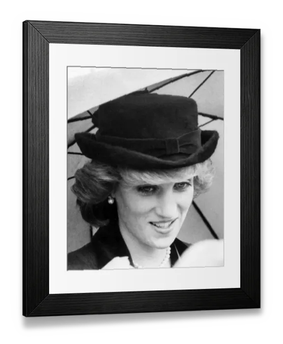 Framed Print : Princess Diana visiting Cornwall Framed Print : Princess Diana visiting Cornwall