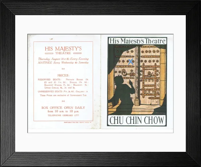 Framed Print : Chu Chin Chow by Oscar Asche Framed Print : Chu Chin Chow by Oscar Asche