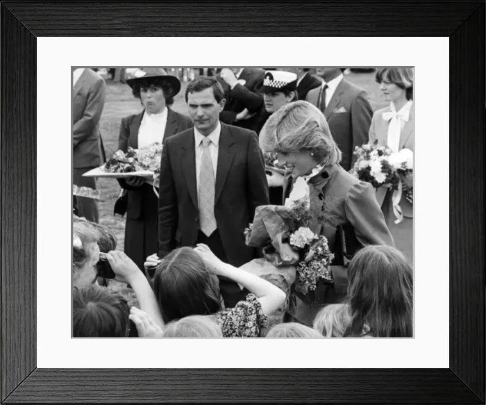 Framed Print : Diana, Princess of Wales in St Columb, Cornwall Framed Print : Diana, Princess of Wales in St Columb, Cornwall