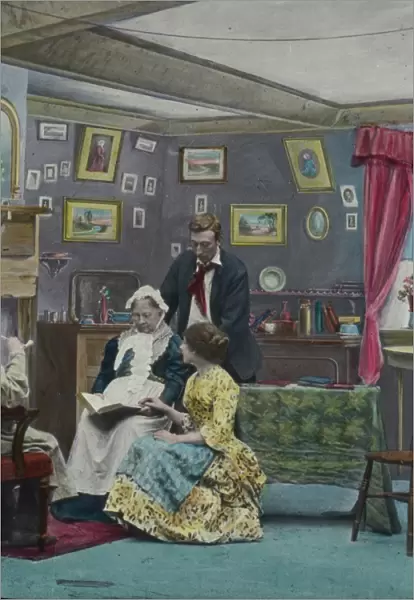 Home scene - couple and elderly parents