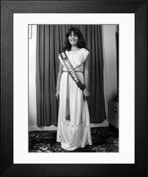 Framed Print : Young beauty queen, Miss Beautiful, Cornwall Framed Print : Young beauty queen, Miss Beautiful, Cornwall
