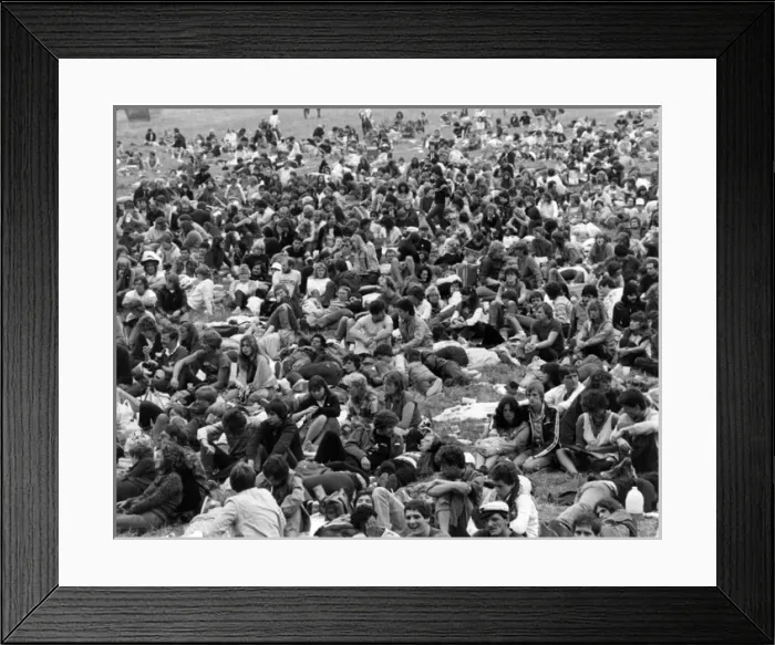 Framed Print : Large audience at Penwith Rock Festival, Cornwall Framed Print : Large audience at Penwith Rock Festival, Cornwall