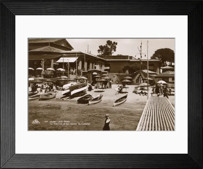 Framed Print : Juan-Les-Pins on the French Riviera Framed Print : Juan-Les-Pins on the French Riviera