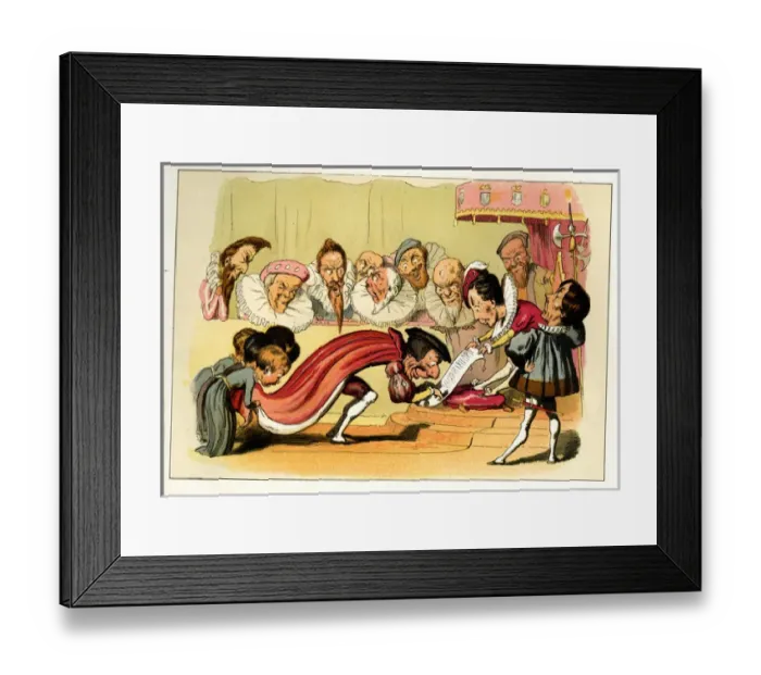Framed Print : Comic English Histories by Richard Doyle Framed Print : Comic English Histories by Richard Doyle