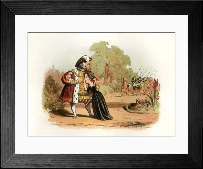 Framed Print : Comic English Histories by Richard Doyle Framed Print : Comic English Histories by Richard Doyle
