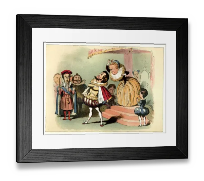 Framed Print : Comic English Histories by Richard Doyle Framed Print : Comic English Histories by Richard Doyle