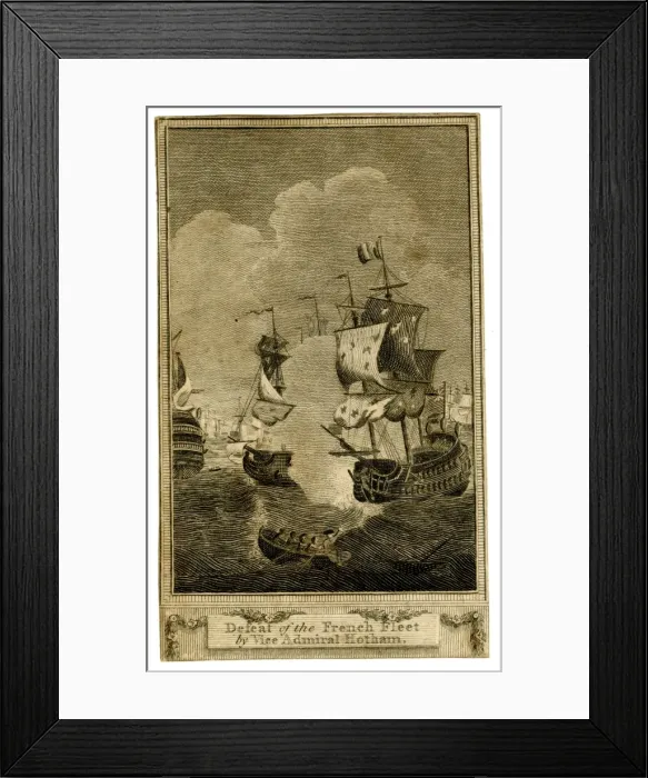 Framed Print : Defeat of the French Fleet by Vice Admiral Hotham Framed Print : Defeat of the French Fleet by Vice Admiral Hotham