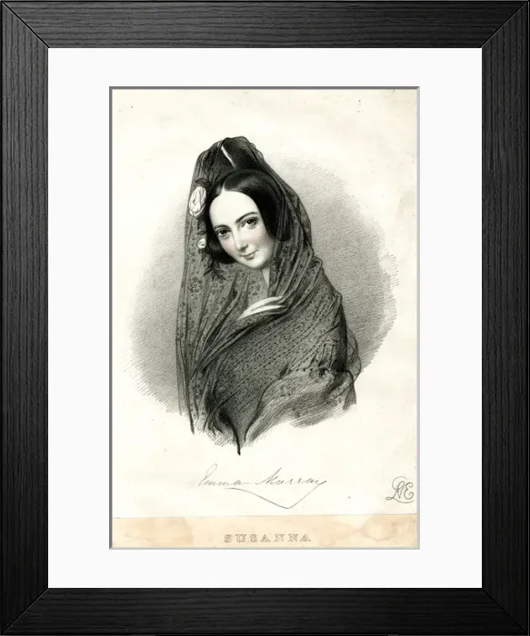 Framed Print : Emma Murray, actress. as Susanna Framed Print : Emma Murray, actress. as Susanna