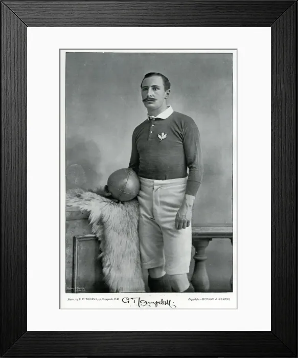Framed Print : G T Campbell, Scottish Rugby International player Framed Print : G T Campbell, Scottish Rugby International player