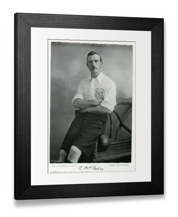 Framed Print : C McGahey, footballer and cricketer Framed Print : C McGahey, footballer and cricketer