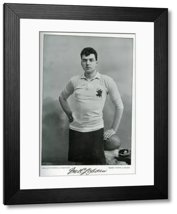 Framed Print : Fred C Lohden, England International Rugby player Framed Print : Fred C Lohden, England International Rugby player