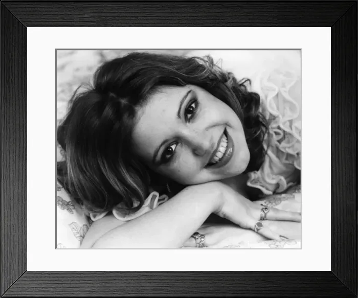 Framed Print : Young woman in a frilly white negligee Framed Print : Young woman in a frilly white negligee