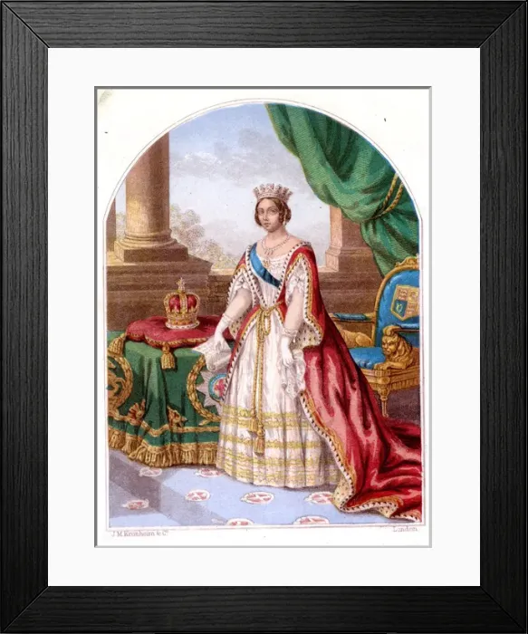 Framed Print : Queen Victoria as a young woman Framed Print : Queen Victoria as a young woman