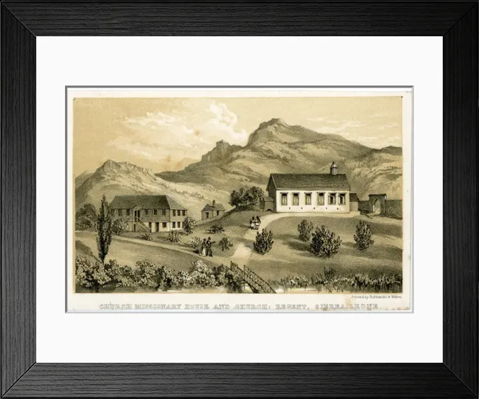 Framed Print : Missionary house and church, Regent, Sierra Leone