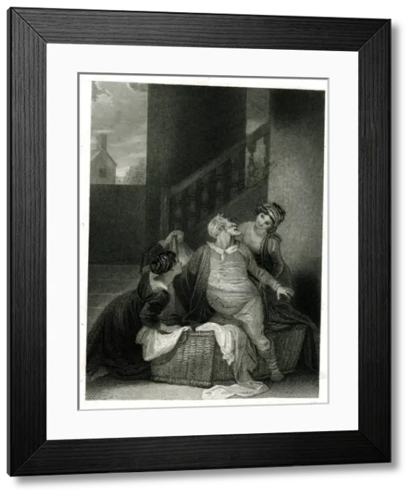 Framed Print : Scene from Shakespeares The Merry Wives of Windsor Framed Print : Scene from Shakespeares The Merry Wives of Windsor