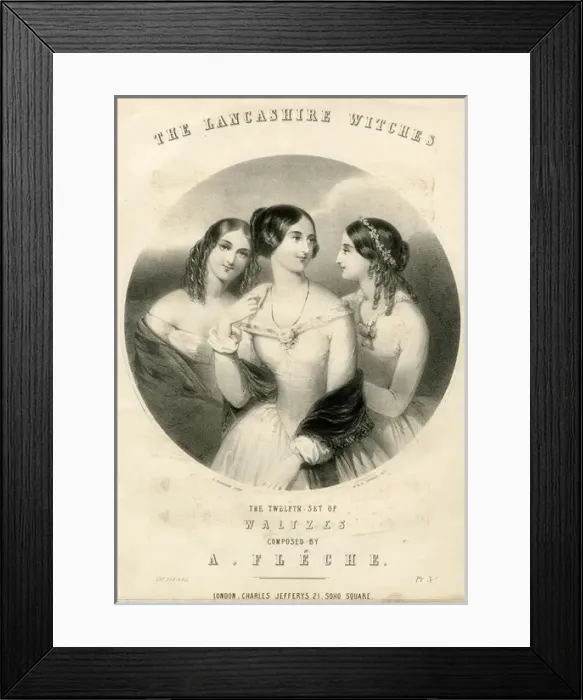 Framed Print : Music cover, The Lancashire Witches Waltzes Framed Print : Music cover, The Lancashire Witches Waltzes