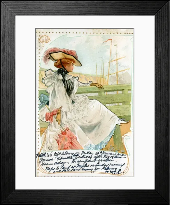 Framed Print : Cover design, ships menu Framed Print : Cover design, ships menu