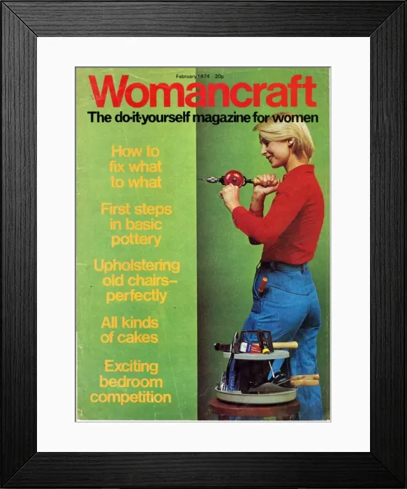 Framed Print : Cover design, Womancraft magazine Framed Print : Cover design, Womancraft magazine