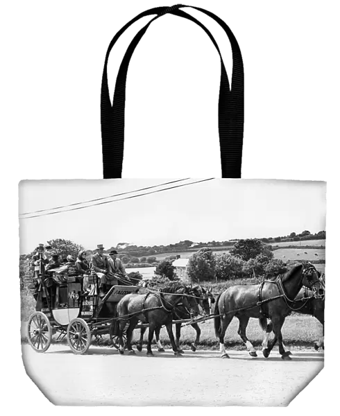 Falcon stagecoach at Wadebridge, Cornwall