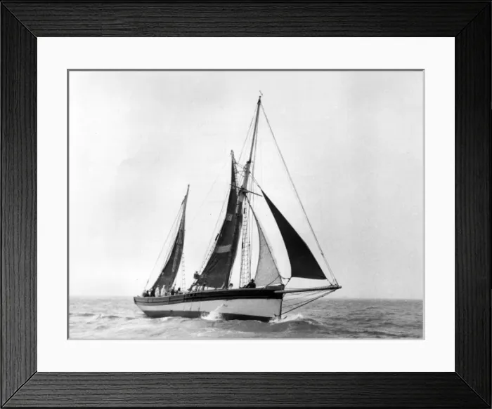 Framed Print : Bristol Channel cutter in Tall Ships Race, Torbay, Devon Framed Print : Bristol Channel cutter in Tall Ships Race, Torbay, Devon