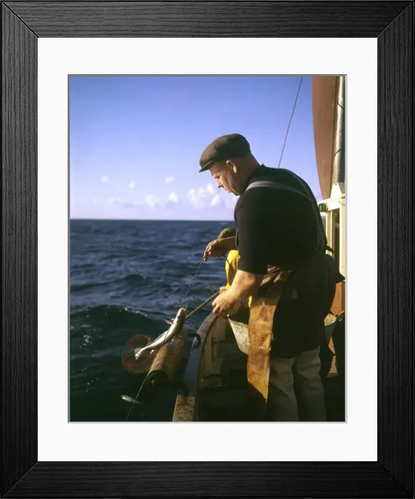Framed Print : Cornish fishermen at sea Framed Print : Cornish fishermen at sea