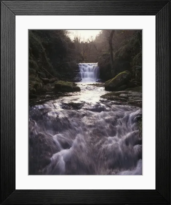 Framed Print : Watersmeet Falls, near Lynmouth, Devon Framed Print : Watersmeet Falls, near Lynmouth, Devon
