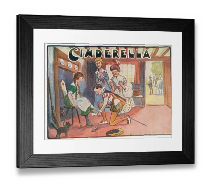Framed Print : Cinderella Flyer for the Theatre Royal in Huddersfield Framed Print : Cinderella Flyer for the Theatre Royal in Huddersfield