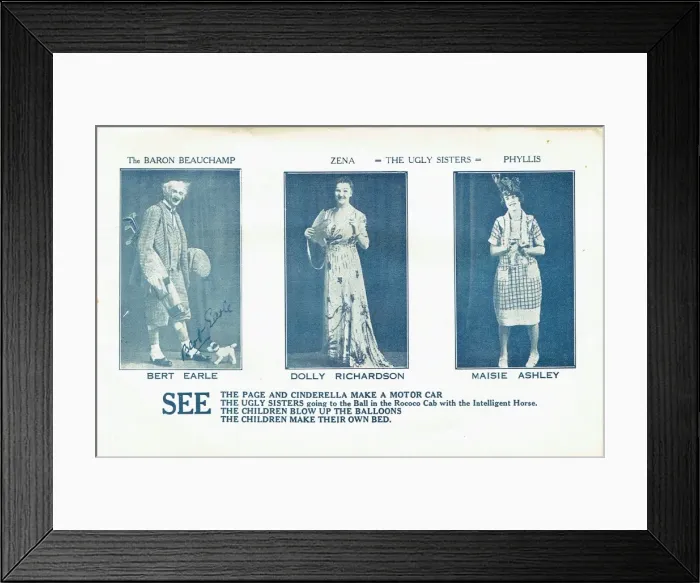 Framed Print : Cinderella Flyer for the Theatre Royal in Huddersfield Framed Print : Cinderella Flyer for the Theatre Royal in Huddersfield