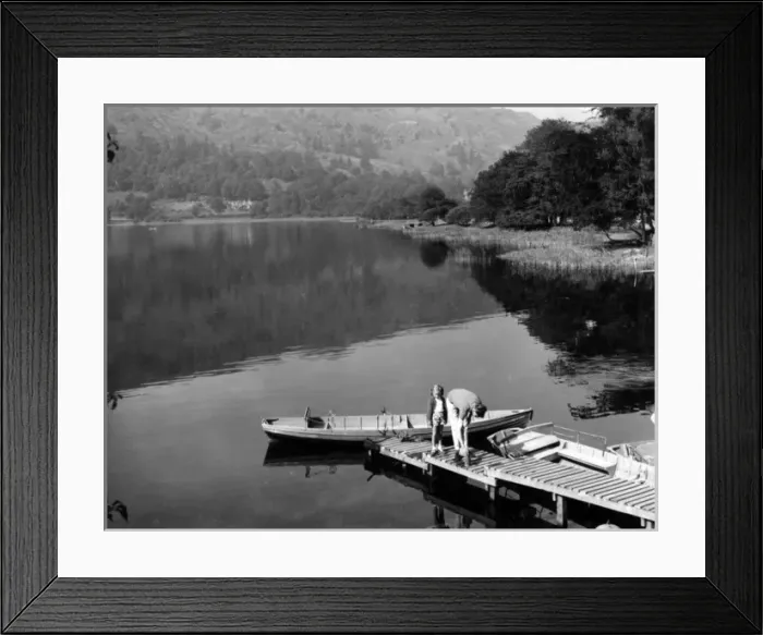 Framed Print : Boats at Grasmere, Lake District, Cumbria Framed Print : Boats at Grasmere, Lake District, Cumbria
